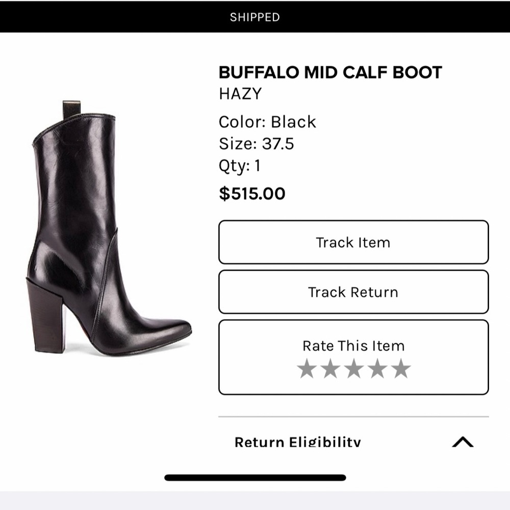Black boots, worn 2x… excellent condition